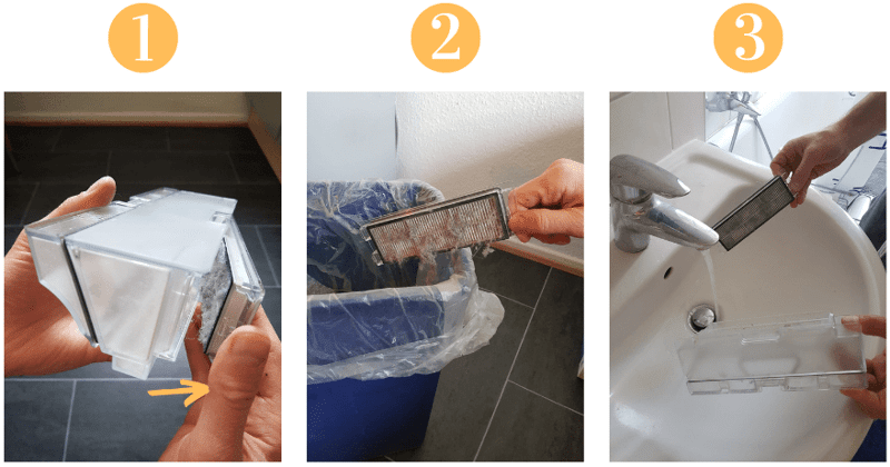 nettoyage filtre aspirateurs robots roborock